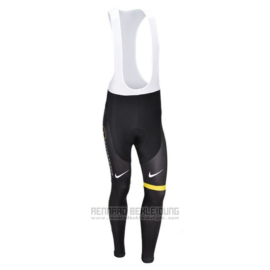 2013 Fahrradbekleidung Livestrong Shwarz und Gelb Trikot Langarm und Tragerhose - zum Schließen ins Bild klicken