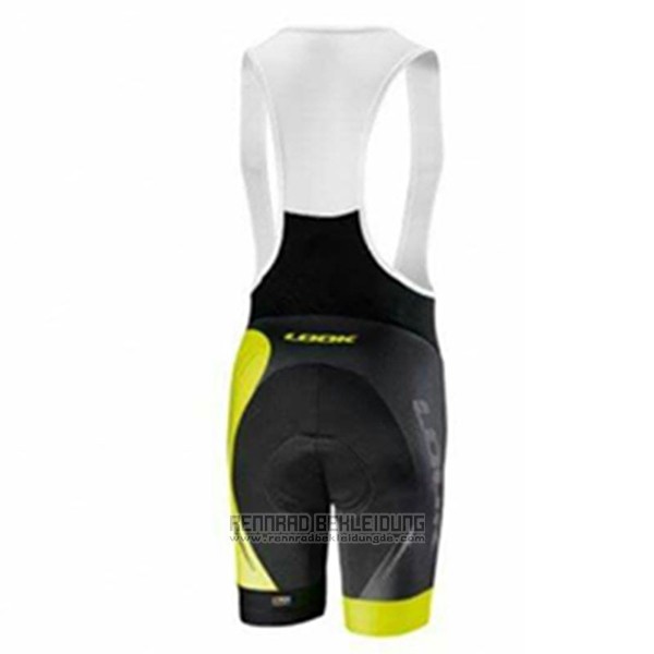 2017 Fahrradbekleidung Look Shwarz und Grun Trikot Kurzarm und Tragerhose