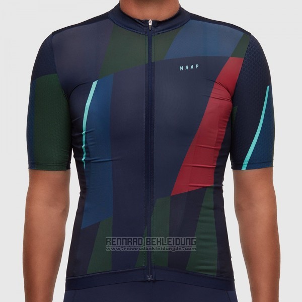 2017 Fahrradbekleidung Maap Tief Blau Trikot Kurzarm und Tragerhose