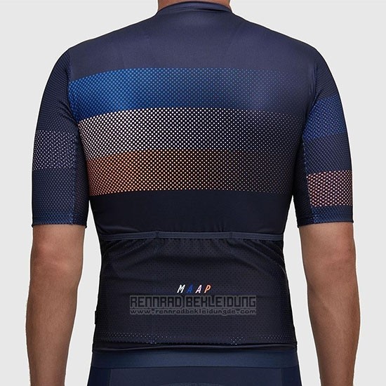 2019 Fahrradbekleidung Maap Aether Dunkel Blau Trikot Kurzarm und Tragerhose