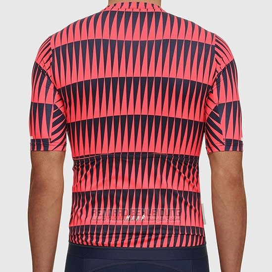 2019 Fahrradbekleidung Maap Rot Shwarz Trikot Kurzarm und Tragerhose