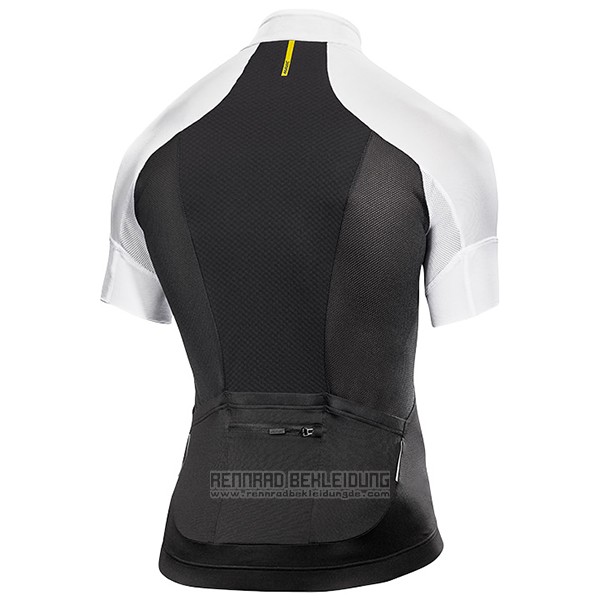 2017 Fahrradbekleidung Mavic Shwarz und Wei Trikot Kurzarm und Tragerhose - zum Schließen ins Bild klicken