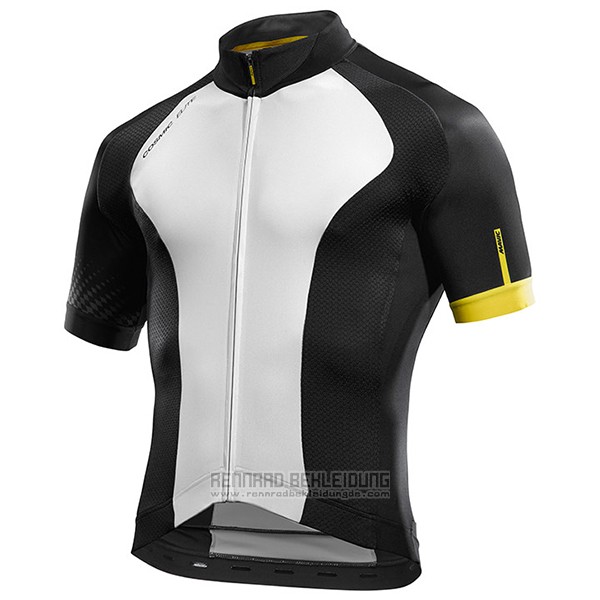 2017 Fahrradbekleidung Mavic Wei und Shwarz Trikot Kurzarm und Tragerhose - zum Schließen ins Bild klicken