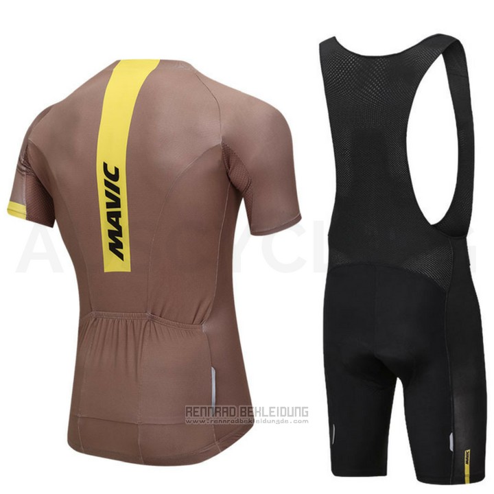 2018 Fahrradbekleidung Mavic Braun Trikot Kurzarm und Tragerhose - zum Schließen ins Bild klicken