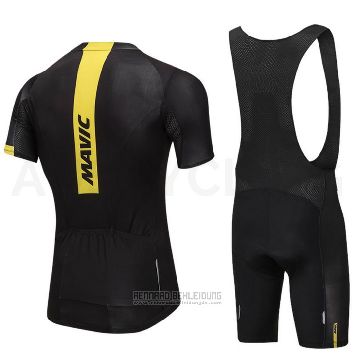 2018 Fahrradbekleidung Mavic Shwarz Trikot Kurzarm und Tragerhose - zum Schließen ins Bild klicken