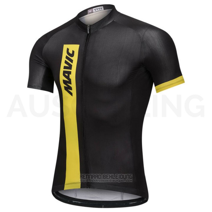 2018 Fahrradbekleidung Mavic Shwarz Trikot Kurzarm und Tragerhose - zum Schließen ins Bild klicken