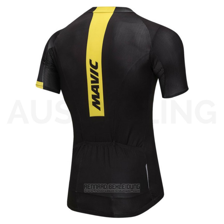 2018 Fahrradbekleidung Mavic Shwarz Trikot Kurzarm und Tragerhose - zum Schließen ins Bild klicken