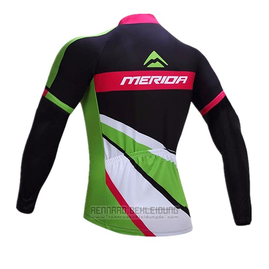 2017 Fahrradbekleidung Merida Rot und Wei Trikot Langarm und Tragerhose