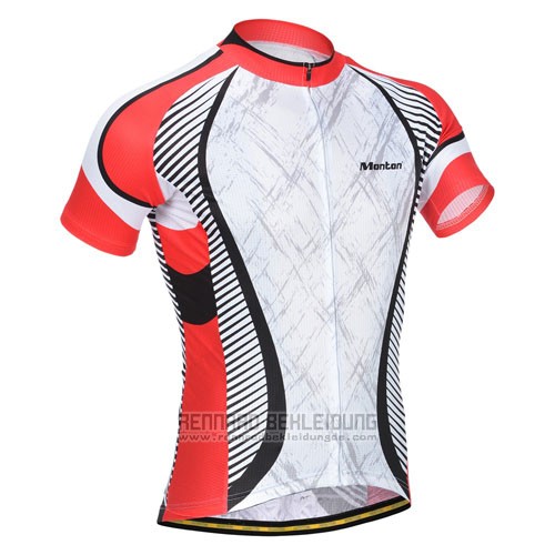 2014 Fahrradbekleidung Monton Orange und Wei Trikot Kurzarm und Tragerhose