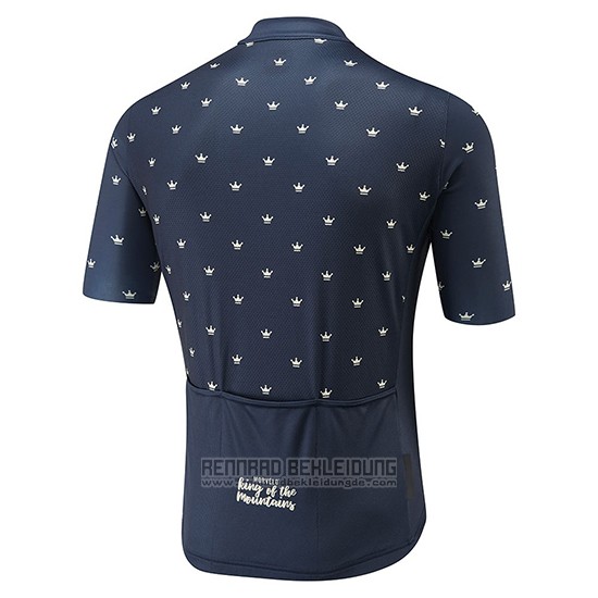 2018 Fahrradbekleidung Morvelo Dunkel Blau Trikot Kurzarm und Tragerhose