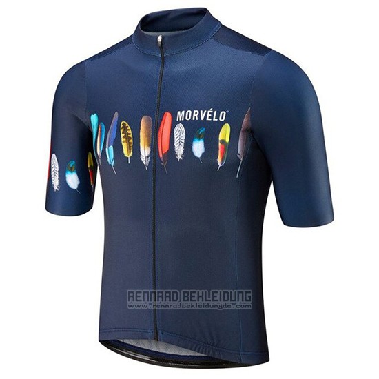 2019 Fahrradbekleidung Morvelo Dunkel Blau Trikot Kurzarm und Overall