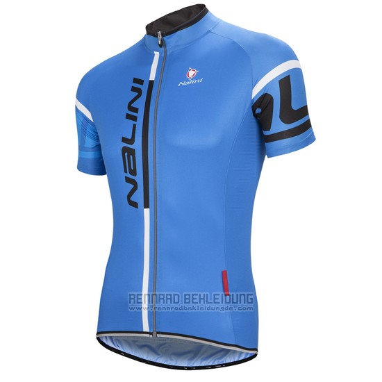 2016 Fahrradbekleidung Nalini Blau Trikot Kurzarm und Tragerhose