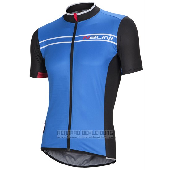 2016 Fahrradbekleidung Nalini Blau und Shwarz Trikot Kurzarm und Tragerhose