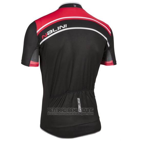 2016 Fahrradbekleidung Nalini Dunkel Rot Trikot Kurzarm und Tragerhose