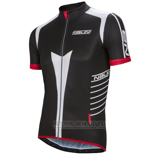 2016 Fahrradbekleidung Nalini Grau und Shwarz Trikot Kurzarm und Tragerhose