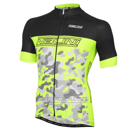 2016 Fahrradbekleidung Nalini Grun und Shwarz Trikot Kurzarm und Tragerhose