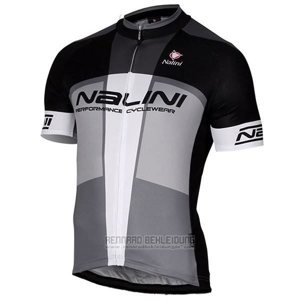 2017 Fahrradbekleidung Nalini Artico Grau und Shwarz Trikot Kurzarm und Tragerhose