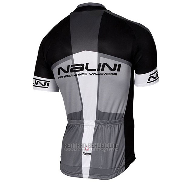 2017 Fahrradbekleidung Nalini Artico Grau und Shwarz Trikot Kurzarm und Tragerhose