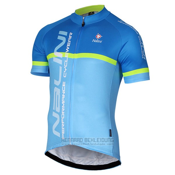 2017 Fahrradbekleidung Nalini Brivio Blau Trikot Kurzarm und Tragerhose