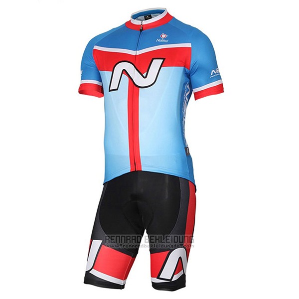 2017 Fahrradbekleidung Nalini Navision Azurblau Trikot Kurzarm und Tragerhose - zum Schließen ins Bild klicken