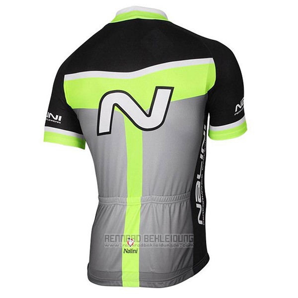 2017 Fahrradbekleidung Nalini Navision Grun und Grau Trikot Kurzarm und Tragerhose