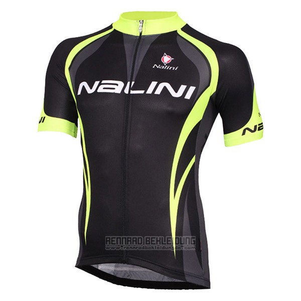 2017 Fahrradbekleidung Nalini Predazzo Shwarz Trikot Kurzarm und Tragerhose