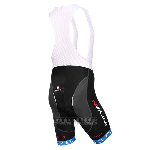 2017 Fahrradbekleidung Nalini Rigel Shwarz und Blau Trikot Kurzarm und Tragerhose