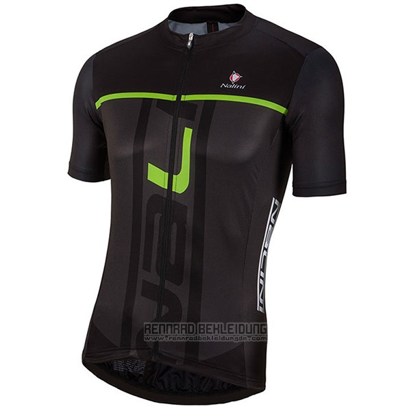 2017 Fahrradbekleidung Nalini Speed Shwarz Trikot Kurzarm und Tragerhose