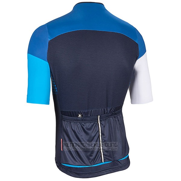 2017 Fahrradbekleidung Nalini Velodromo Blau Trikot Kurzarm und Tragerhose