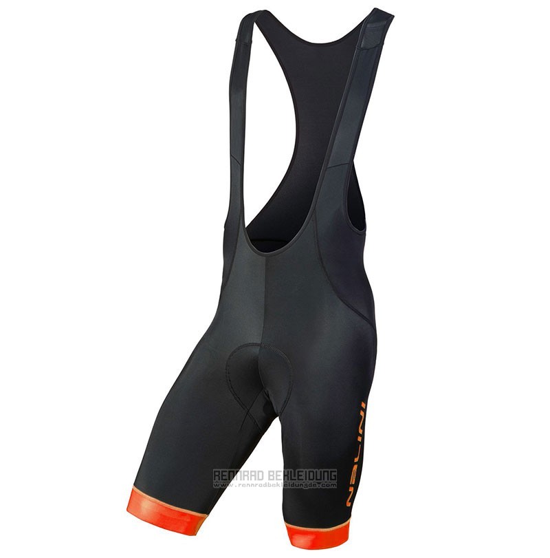 2018 Fahrradbekleidung Nalini Fatica Orange Trikot Kurzarm und Tragerhose