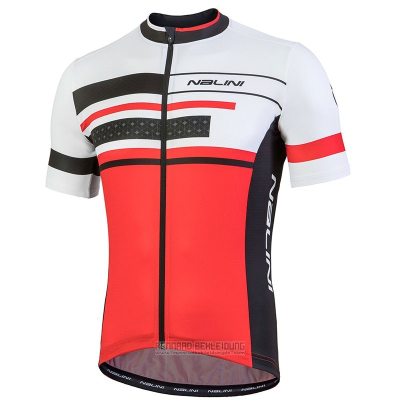 2018 Fahrradbekleidung Nalini Fatica Rot Trikot Kurzarm und Tragerhose