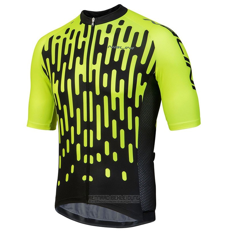 2018 Fahrradbekleidung Nalini Podio Grun Trikot Kurzarm und Tragerhose