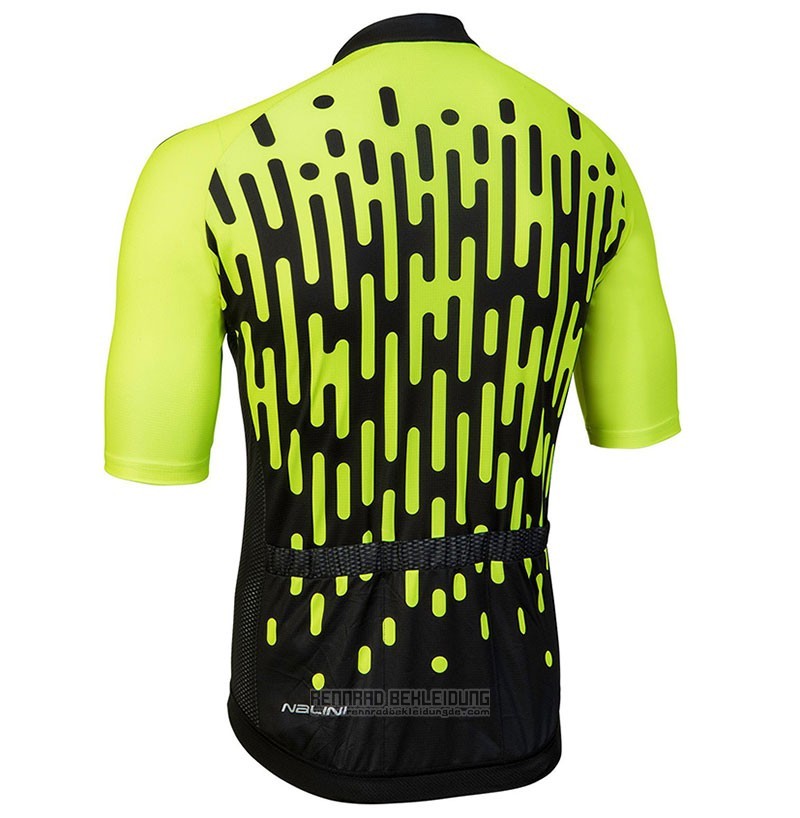 2018 Fahrradbekleidung Nalini Podio Grun Trikot Kurzarm und Tragerhose