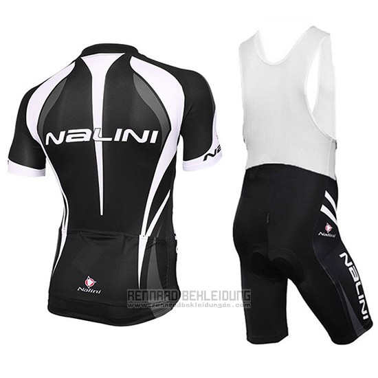 2018 Fahrradbekleidung Nalini Shwarz und Wei Trikot Kurzarm und Tragerhose