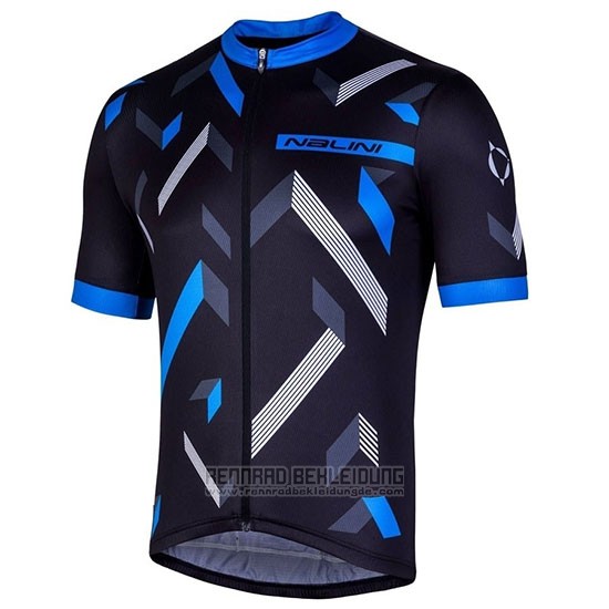 2019 Fahrradbekleidung Nalini Descesa 2.0 Shwarz Blau Trikot Kurzarm und Tragerhose - zum Schließen ins Bild klicken