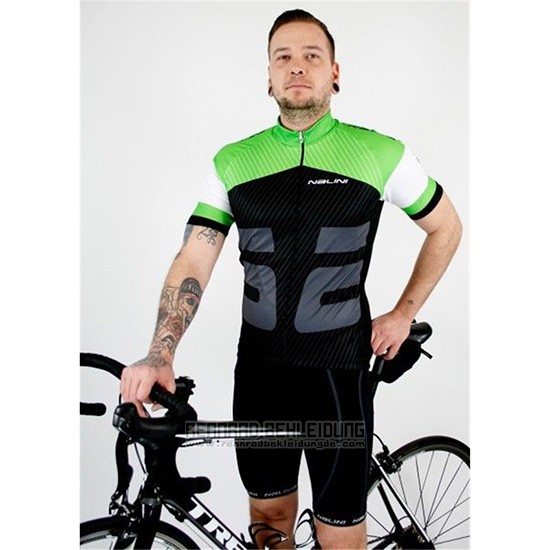 2019 Fahrradbekleidung Nalini Grun Shwarz Trikot Kurzarm und Overall