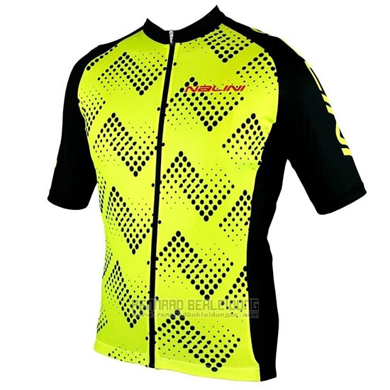 2019 Fahrradbekleidung Nalini Podio 2.0 Shwarz Gelb Trikot Kurzarm und Tragerhose