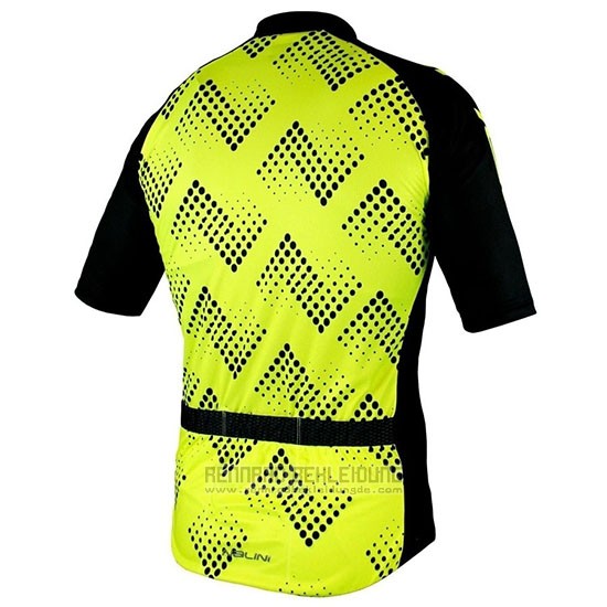 2019 Fahrradbekleidung Nalini Podio 2.0 Shwarz Gelb Trikot Kurzarm und Tragerhose