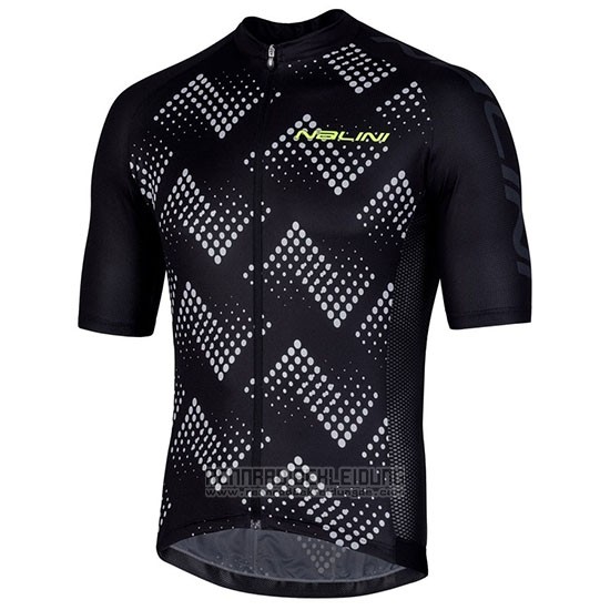 2019 Fahrradbekleidung Nalini Podio 2.0 Shwarz Manica Trikot Kurzarm und Tragerhose