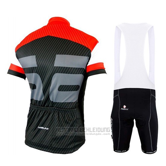 2019 Fahrradbekleidung Nalini Rot Shwarz Trikot Kurzarm und Overall