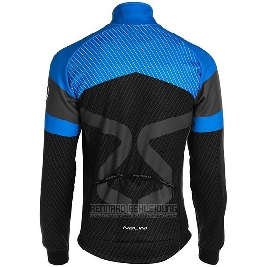 2019 Fahrradbekleidung Nalini Shwarz Blau Trikot Langarm und Tragerhose