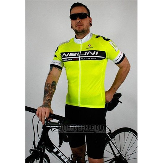 2019 Fahrradbekleidung Nalini Shwarz Hell Grun Trikot Kurzarm und Overall