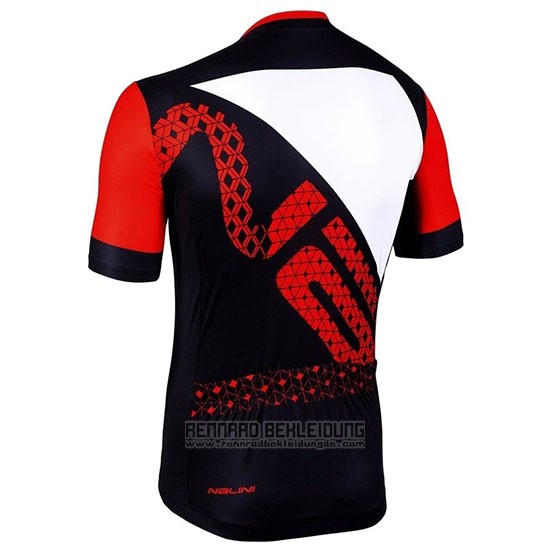 2019 Fahrradbekleidung Nalini Volata 2.0 Shwarz Rot Trikot Kurzarm und Tragerhose - zum Schließen ins Bild klicken