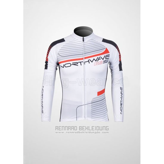 2012 Fahrradbekleidung Northwave Shwarz und Wei Trikot Langarm und Tragerhose