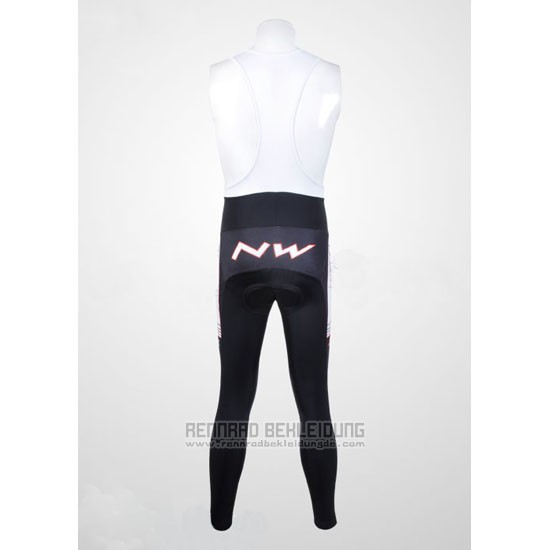 2012 Fahrradbekleidung Northwave Shwarz und Wei Trikot Langarm und Tragerhose