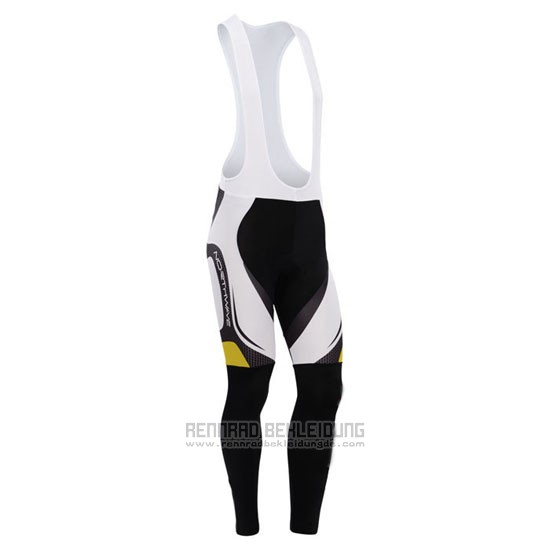 2015 Fahrradbekleidung Northwave Shwarz und Gelb Trikot Langarm und Tragerhose