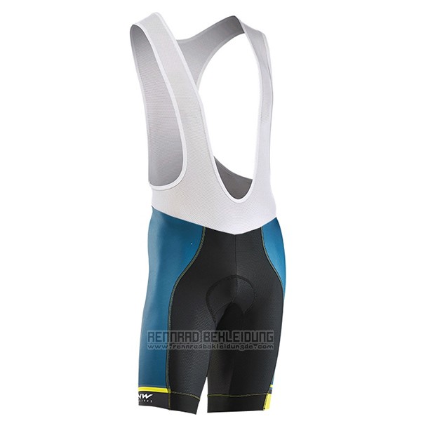 2017 Fahrradbekleidung Northwave Extreme Grun und Blau Trikot Kurzarm und Tragerhose