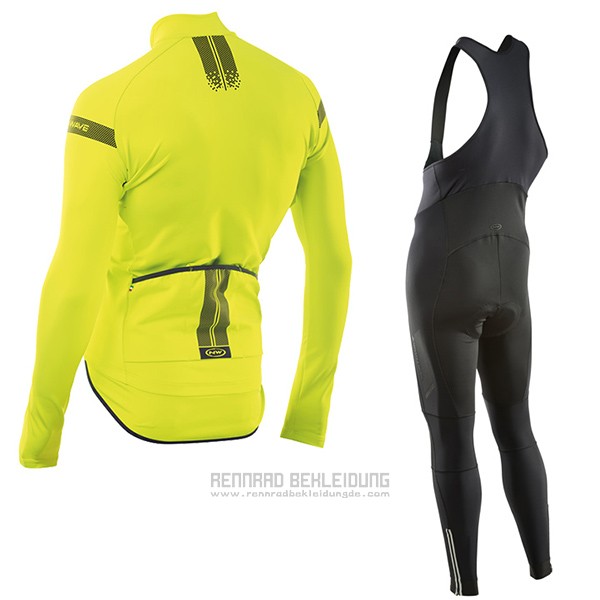 2017 Fahrradbekleidung Northwave Ml Gelb Trikot Langarm und Tragerhose