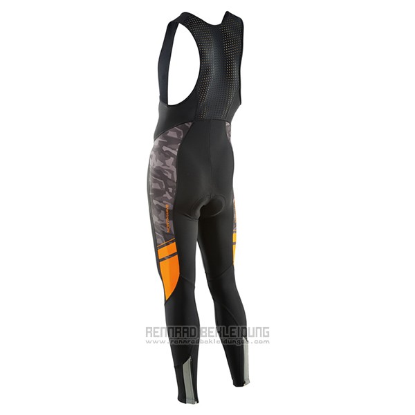 2017 Fahrradbekleidung Northwave Ml Shwarz und Orange Trikot Langarm und Tragerhose