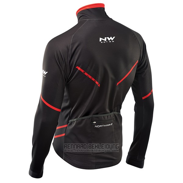 2017 Fahrradbekleidung Northwave Ml Shwarz und Rot Trikot Langarm und Tragerhose